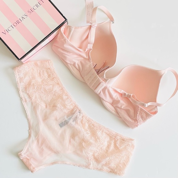 38D XL Victoria’s Secret pink bra set - Picture 4 of 6